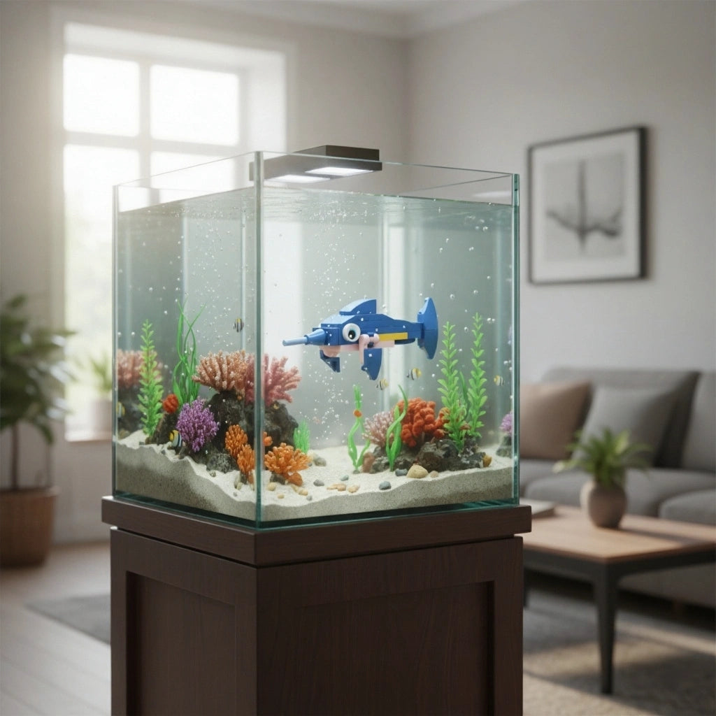 Swordfish Building Block (1Pc) in the aquarium tank.