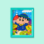 School Boy Shinchan Diamond Painting Kit (1Pc)