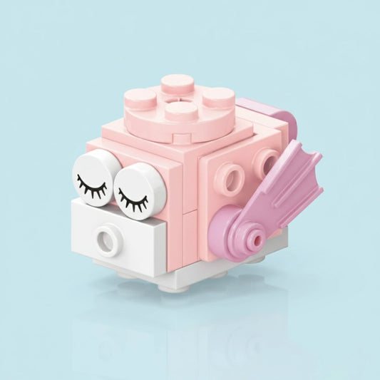 Fugu Building Block in light blue background