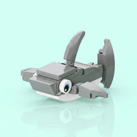 Shark Building Block (1Pc) on the blue background.