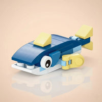 Mackerel Building Block (1Pc) on the light pink background.