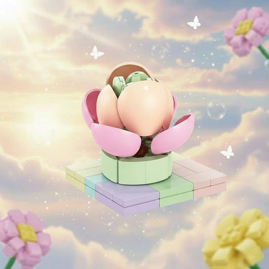 Peach Pride Building Block Toy Plant (1Pc)