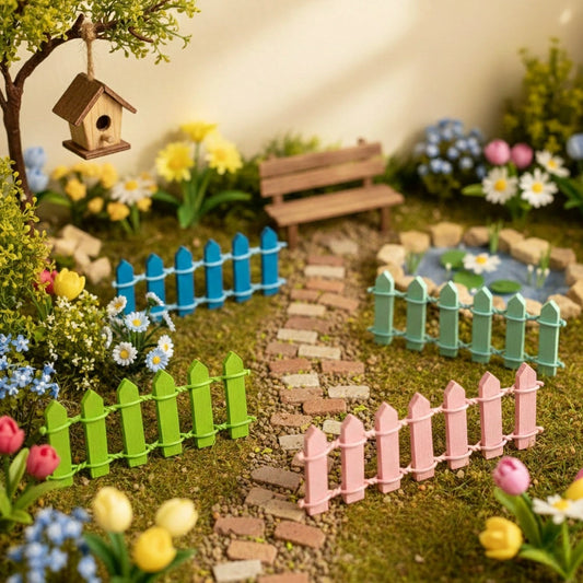 Different colour of Miniature Fence Assorted in collection.