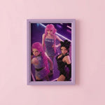 Neon Fashion Girl Trio Diamond Painting Kit (1Pc)