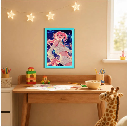 Futuristic Diva Girl Diamond Painting Kit (1Pc)