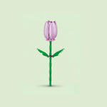 Purple Tulip Flower Building Block (1Pc)