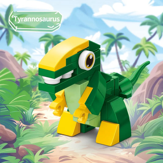 Image of a blocky tyrrano building block.