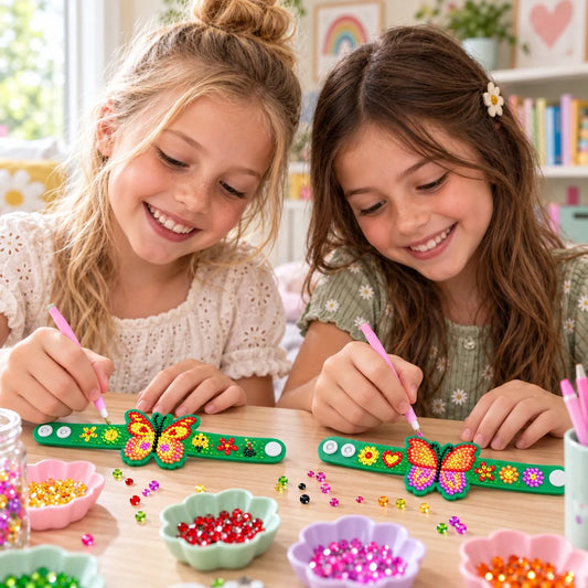 Floral Butterfly Bracelet Diamond Painting Kit (1Pc)