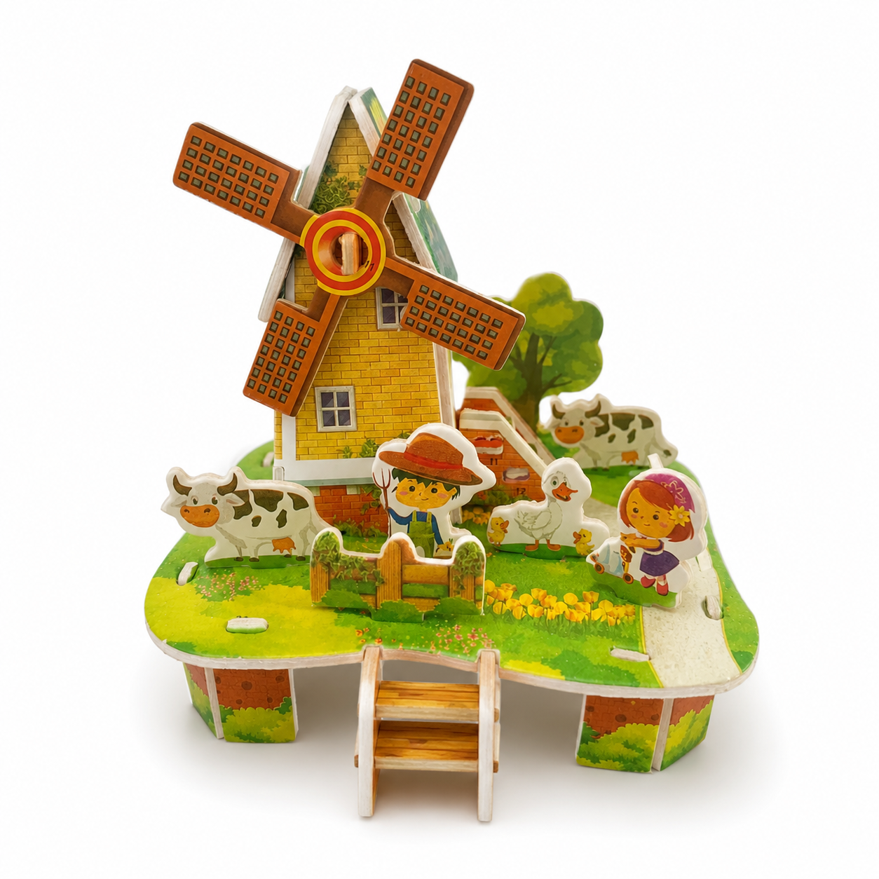 Country Farmyard Windmill 3D Puzzle (1Pc)