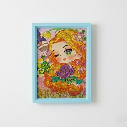 Flower Hair Girl Diamond Painting Kit (1pc)