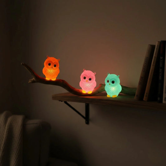 Miniature Glow Resin Owl (1pc)