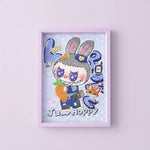Labubu Juicy Pop Diamond Art Painting Kit (1Pc) on the light background.
