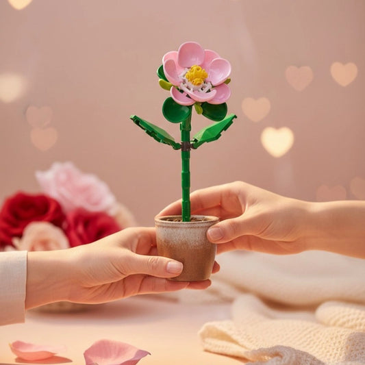 Giving Hibiscus Flower Building Block (1Pc) as a gift to your partner.