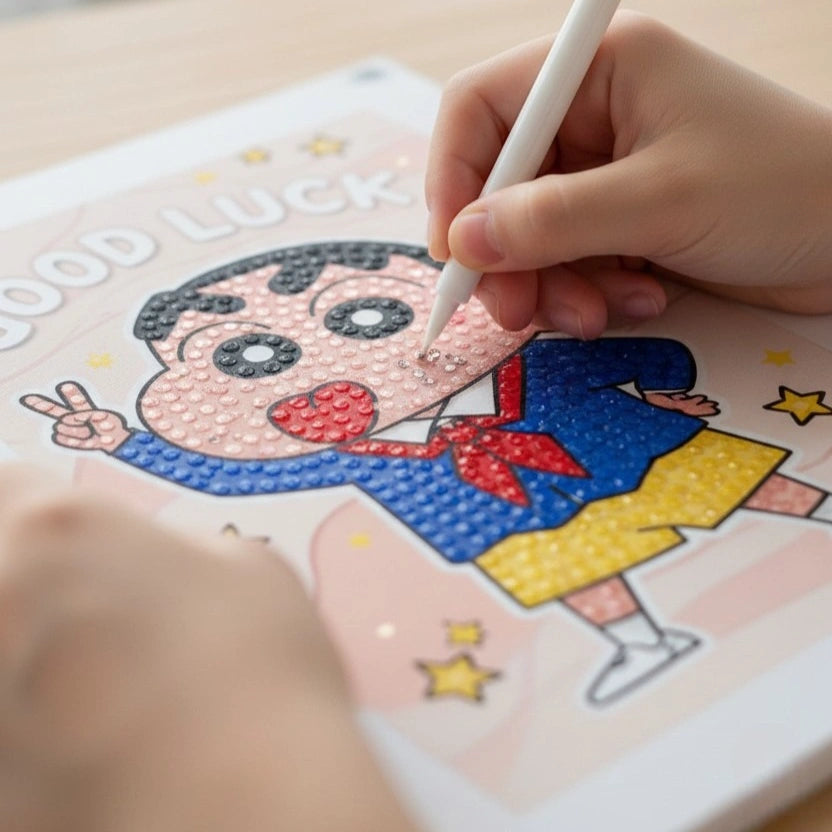 Good Luck Shinchan Diamond Painting Kit (1Pc)