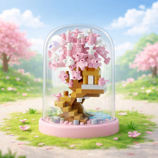 Spring Cherry Blossom Tree Building Block (1Pc)