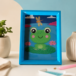 Lotus Pond Frog Diamond Painting Kit (1Pc)