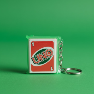 Mini UNO card keychain (1Pc)