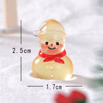 Miniature Glow Christmas Snowman (1PC) displayed on the screen with the size.