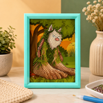 Mystic Jungle Cat Diamond Painting Kit (1Pc)