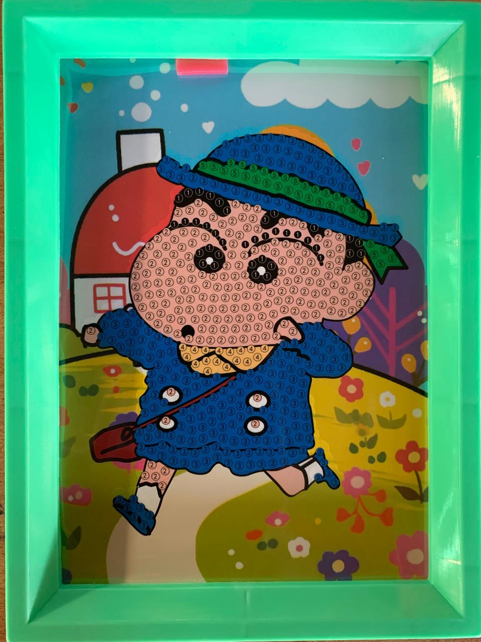 School Boy Shinchan Diamond Painting Kit (1Pc)