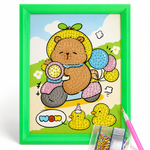 Scooter Joy Bear Diamond Painting Kit (1Pc)