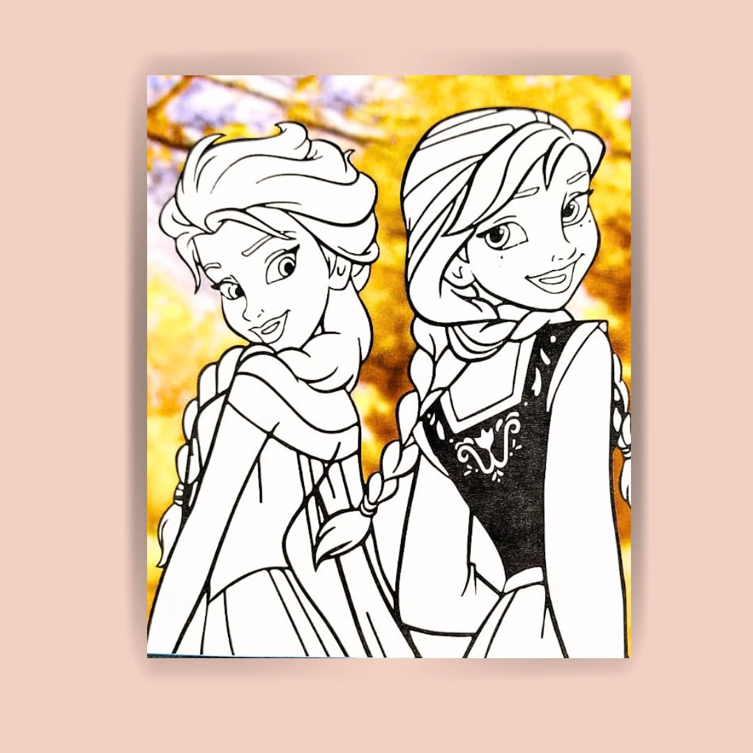 Sisters Forever Colouring Sheet (1pc)