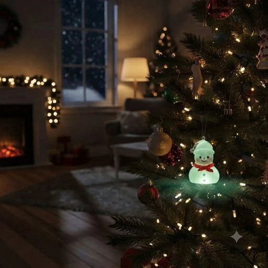 Miniature Glow Christmas Snowman Assorted (1pc)