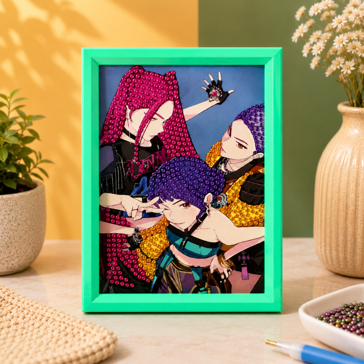 Urban Pop Girls Diamond Painting Kit (1Pc)
