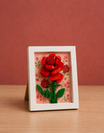 Red Rose Flower Frame Building Block (1Pc)