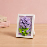 Lavender Rose Flower Frame Building Block (1Pc)
