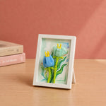 Blue Tulip Flower Frame Building Block (1Pc)