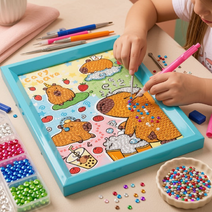 Kawaii Capybara Diamond Painting Kit (1Pc