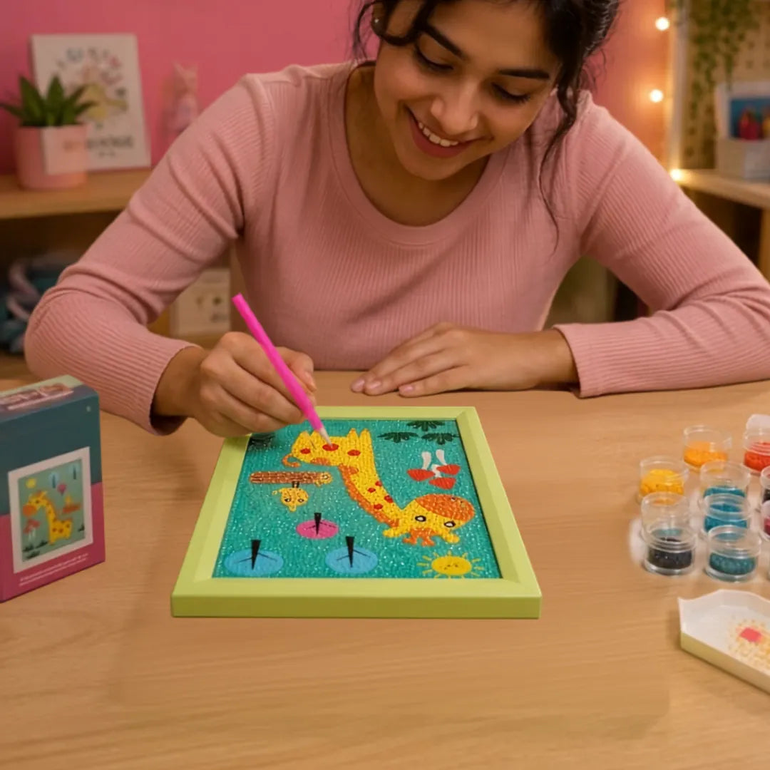 Safari Giraffe Diamond Painting Kit (1Pc)