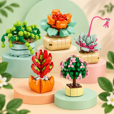 flowers building blocks
