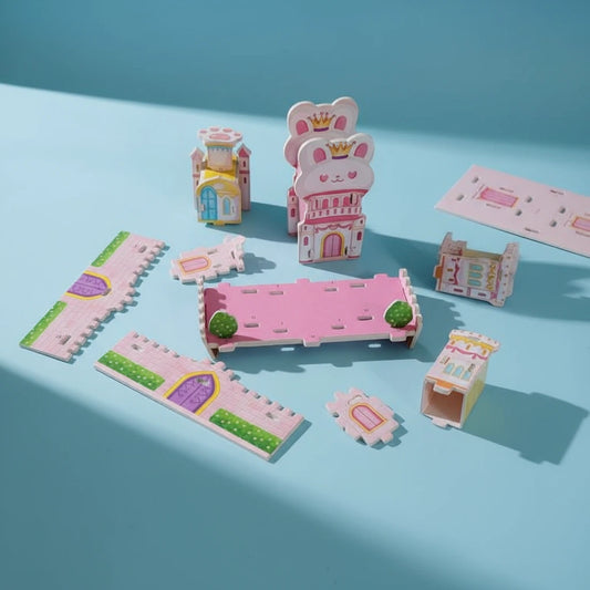 Magical Kitty Castle 3D Puzzle (1Pc)