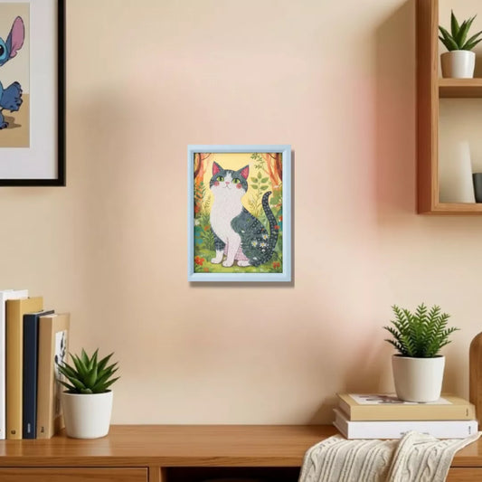 Forest Cat Diamond Art Painting Kit (1Pc)