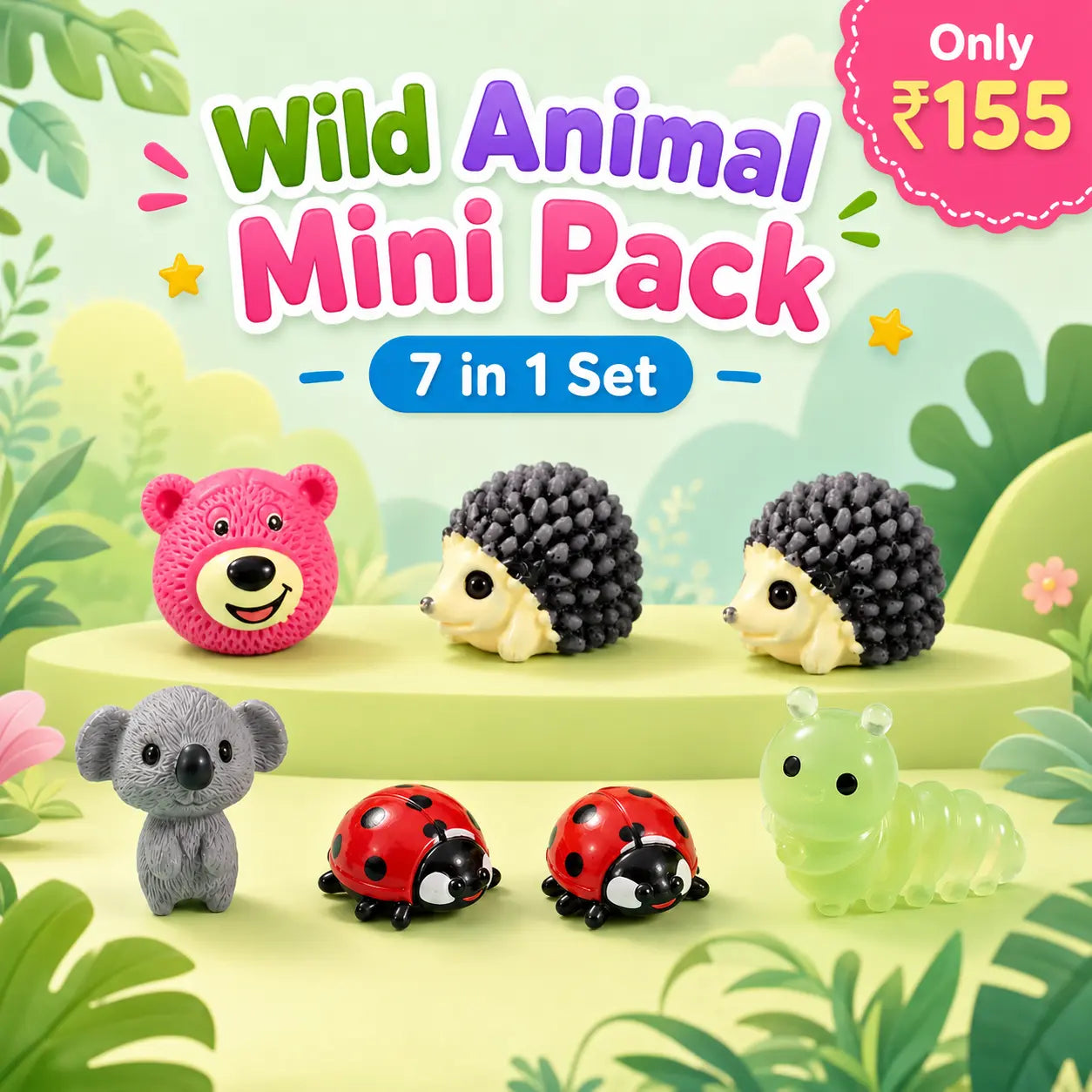 Wild Animal Mini Pack (7 in 1 sets)