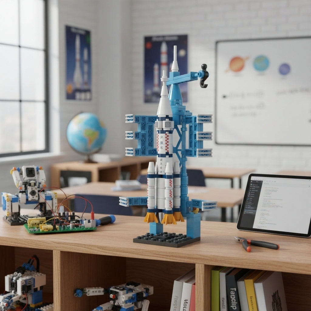 Space Rocket Building Block(1Pc) displayed on the screen.