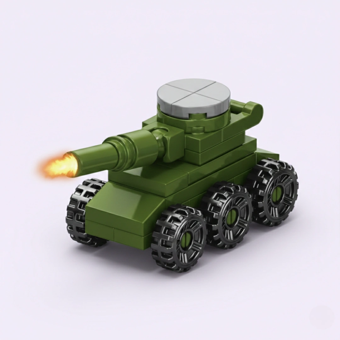 Assault Vehicle Building Block (1Pc) on the white background.