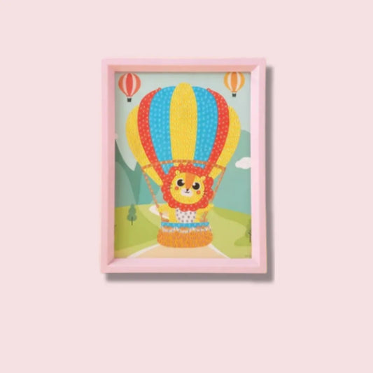 Flying Bear Balloon Diamond Painting Kit (1Pc)