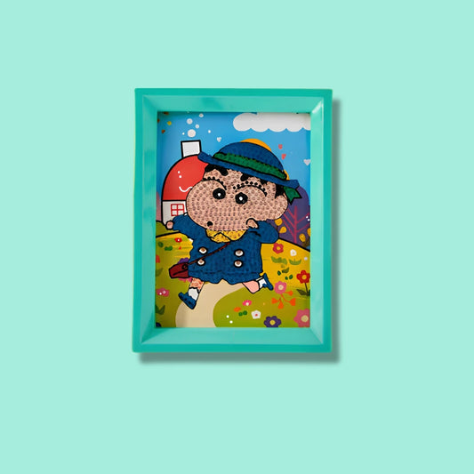School Boy Shinchan Diamond Painting Kit (1Pc)