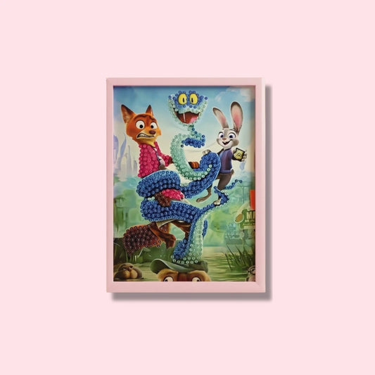 Cartoon Animal Crew Diamond Painting Kit (1Pc)