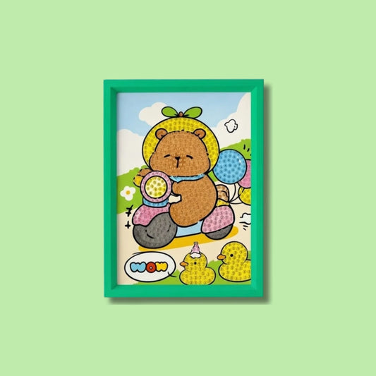 Scooter Joy Bear Diamond Painting Kit (1Pc)