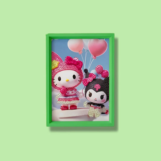 Kuromi Balloon Friends Diamond Painting Kit (1pc)