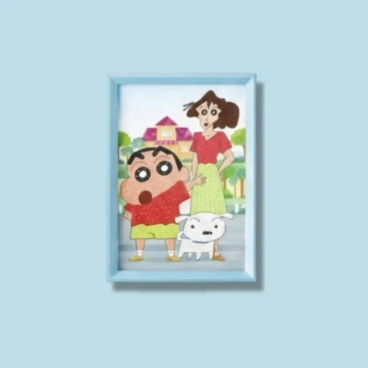 Family Shinchan Diamond Painting Kit (1Pc)