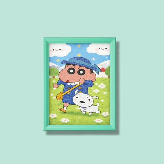 Shinchan & Puppy Diamond Painting Kit (1Pc)