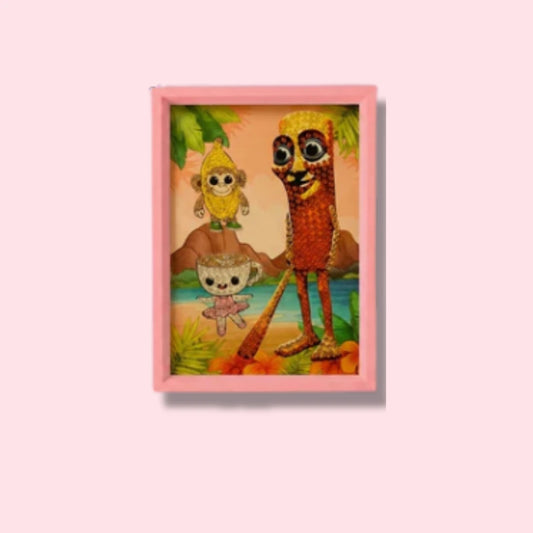 Cartoon Jungle Friends Diamond Painting Kit (1Pc)