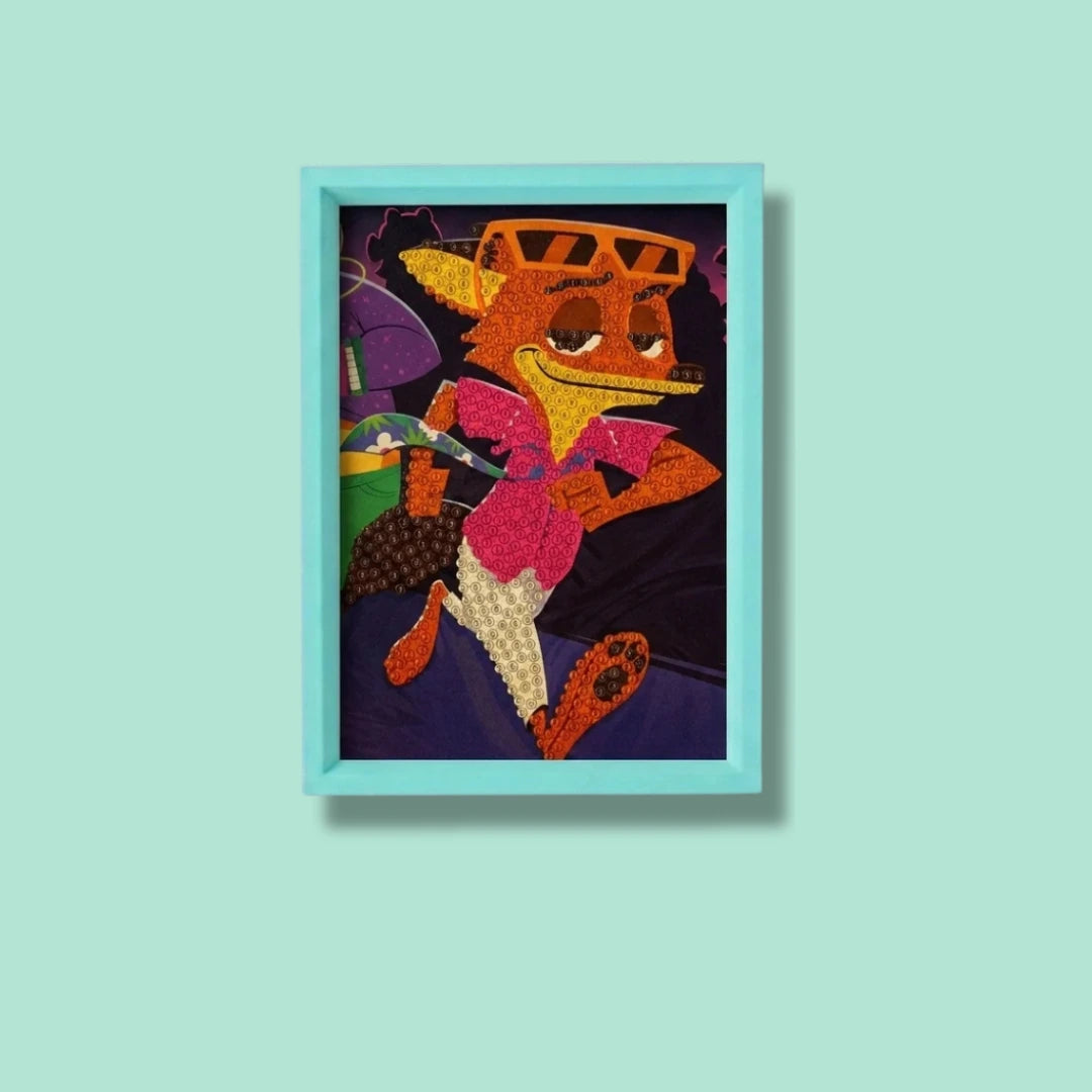 Funky Fox Diamond Painting Kit (1Pc)