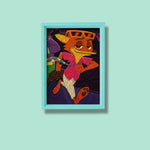 Funky Fox Diamond Painting Kit (1Pc)