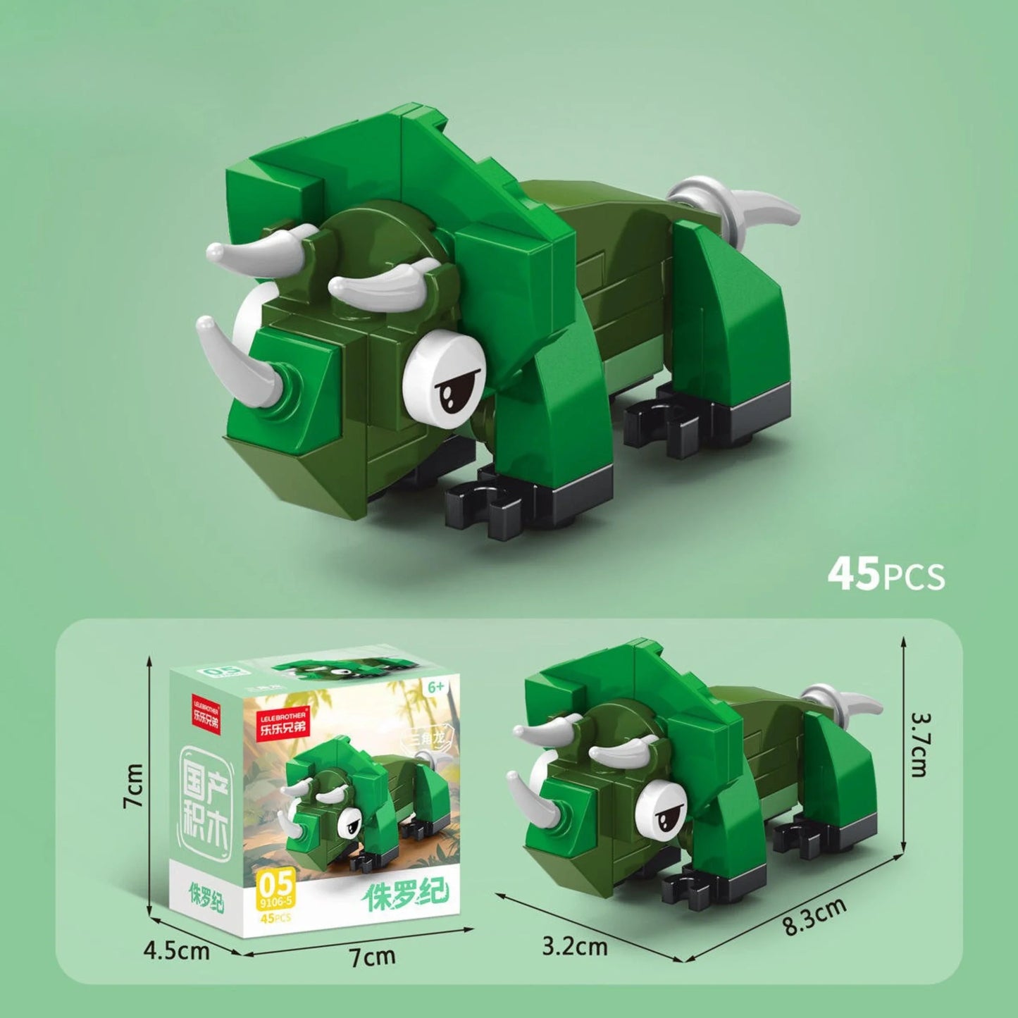 Dimensions and packaging of the Tricera Building block.
